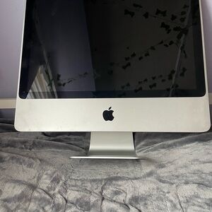 Apple Laptop in Silver and Black